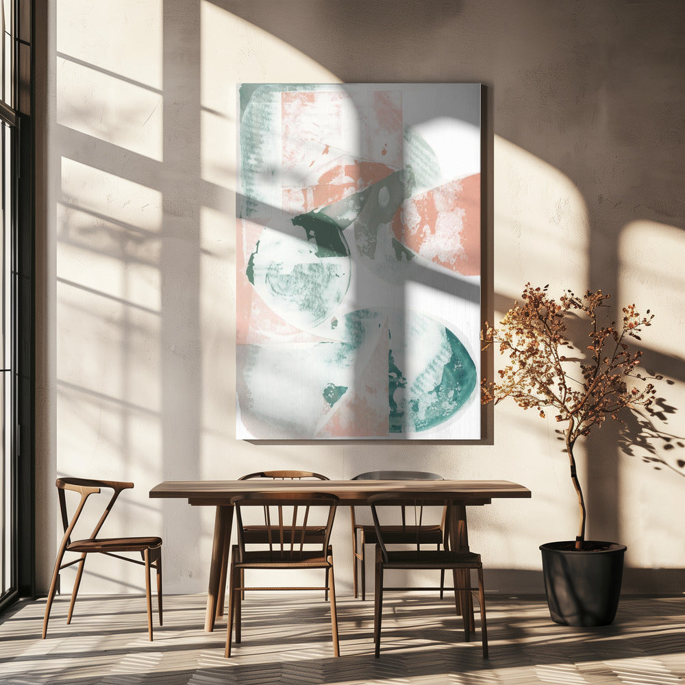 Pastel Tones With Organic Shapes | Canvas