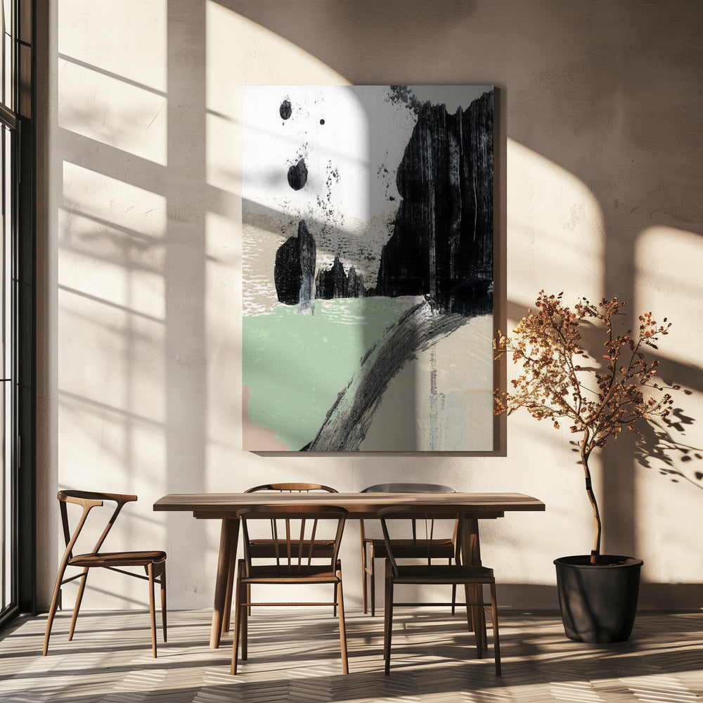 Dynamic Brushstrokes And Monochrome Contrasts | Canvas