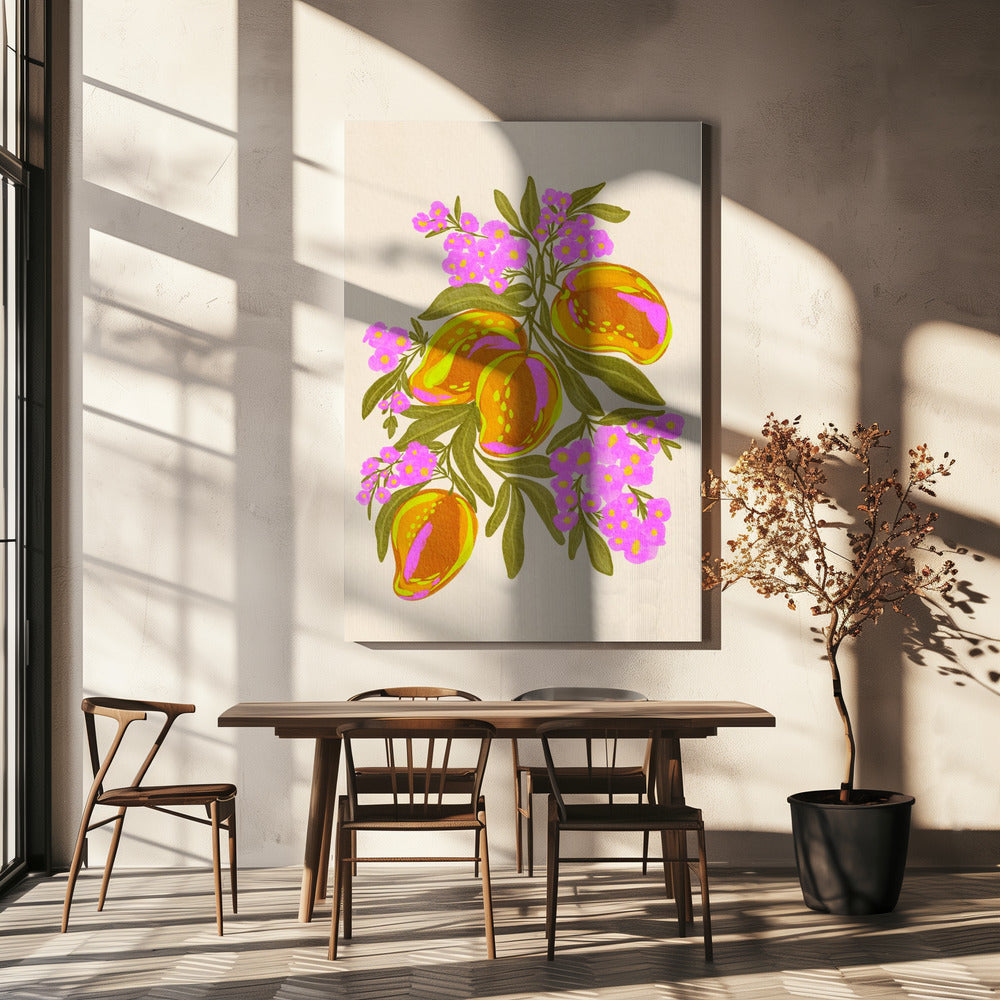 Vibrant Mangoes | Canvas