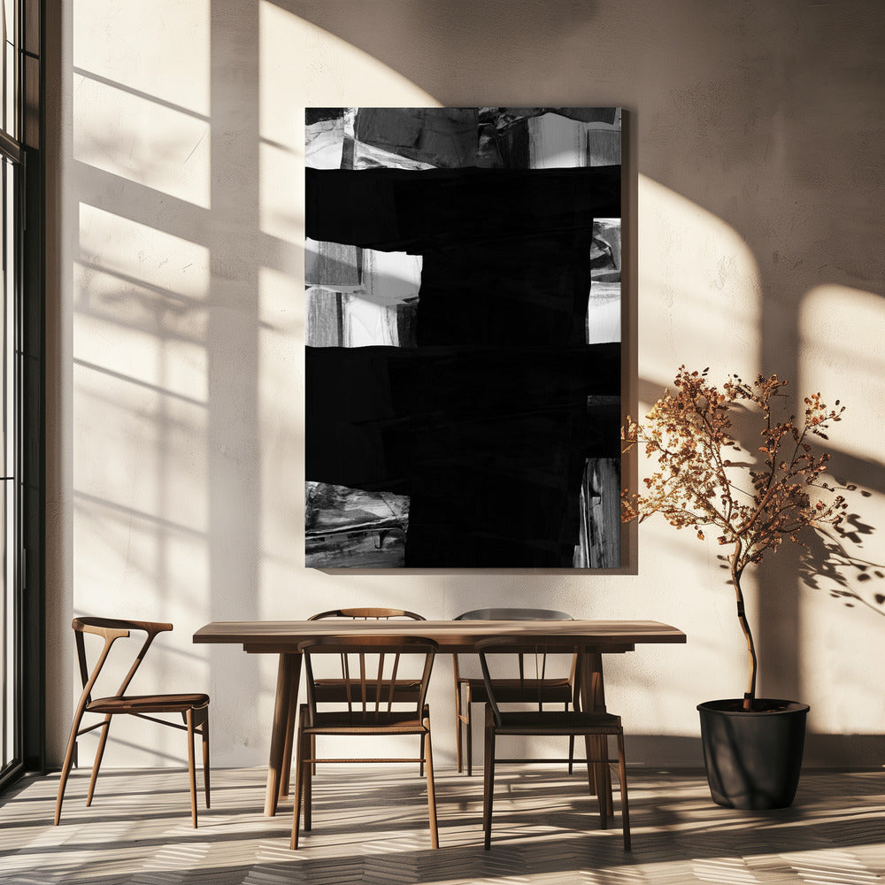 Monochrome Layers | Canvas