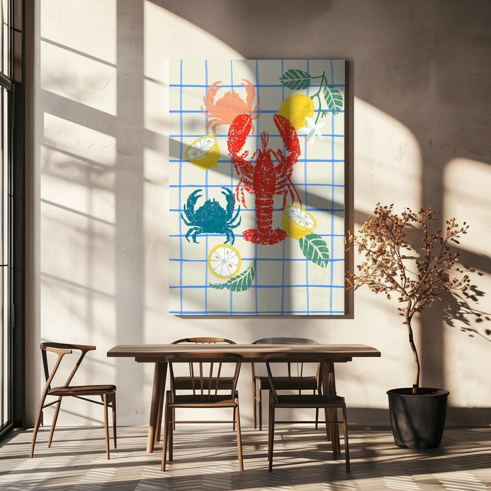 Lobster and lemons | Canvas