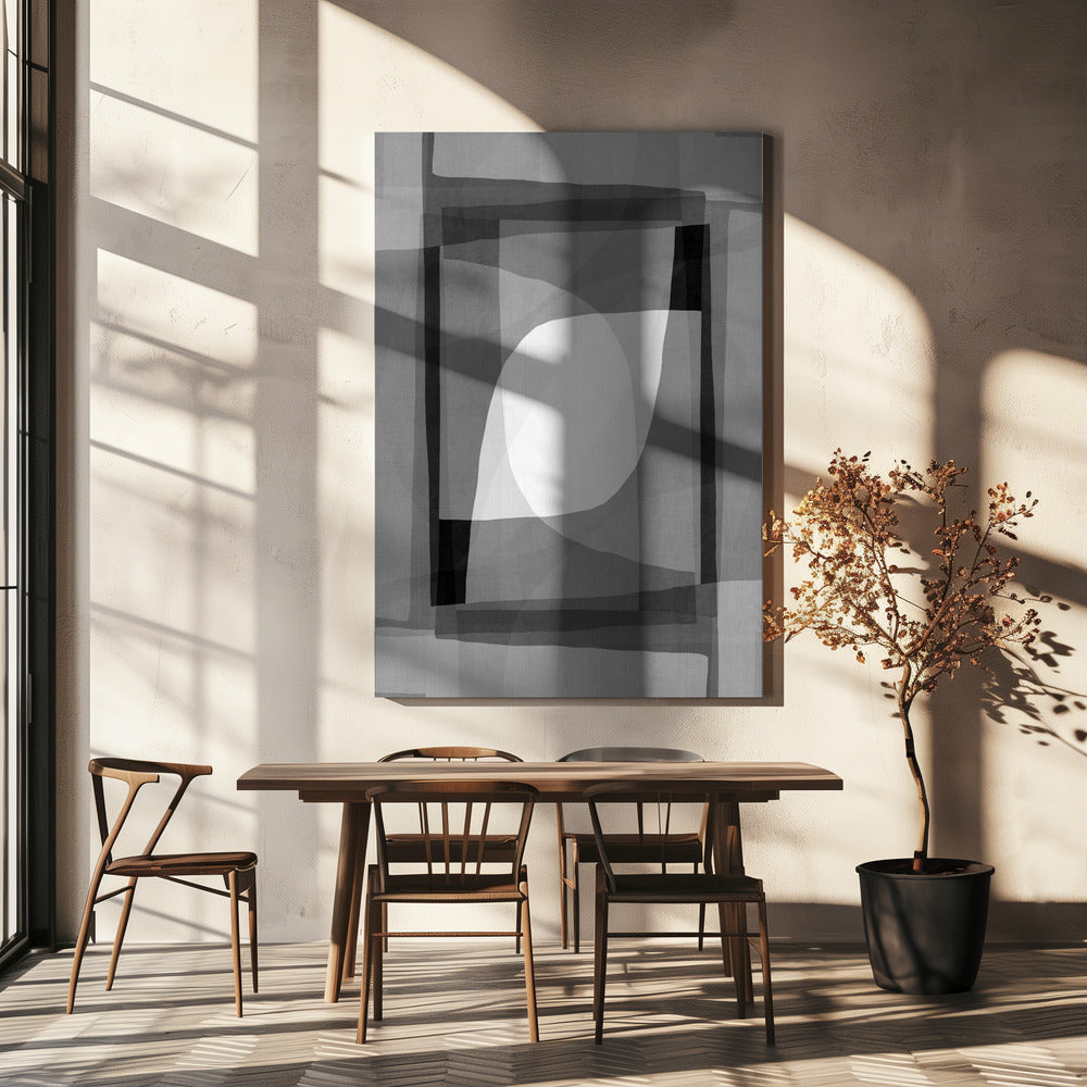 Monochrome Geometry | Canvas