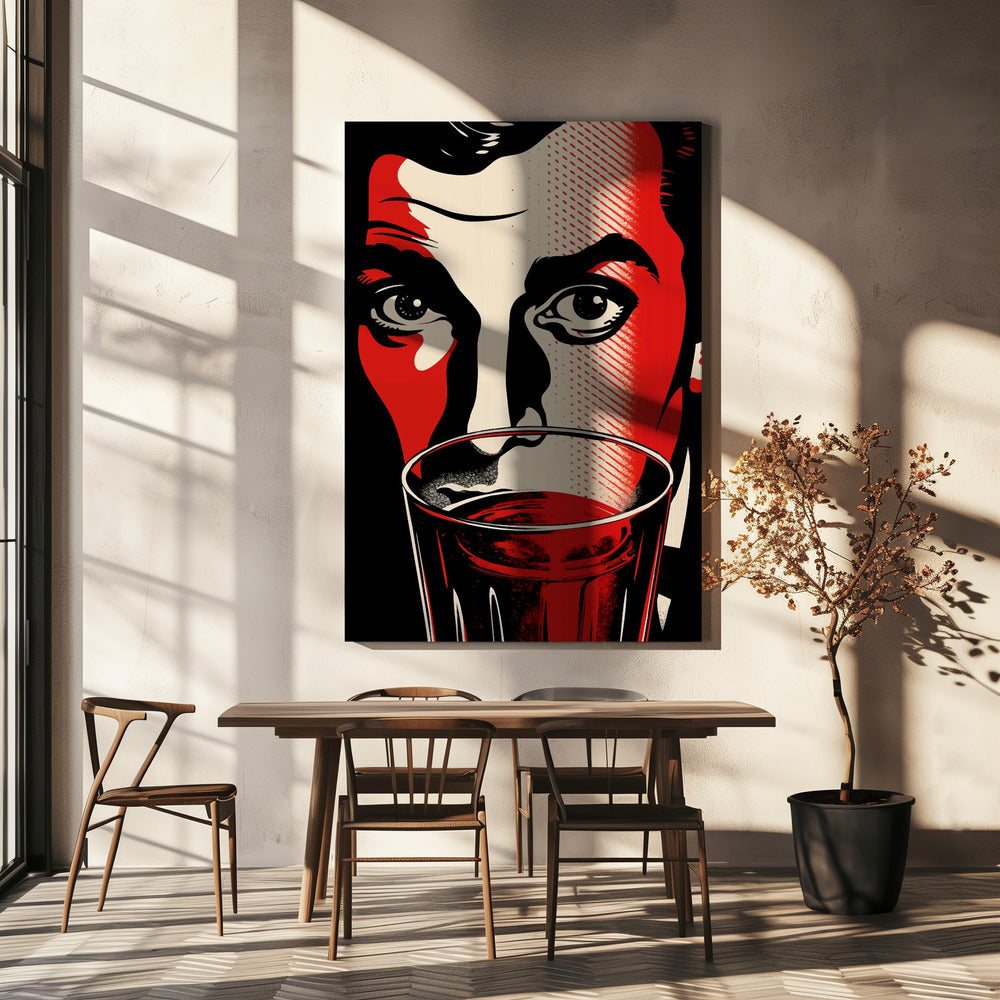 A Man with Intense Eyes | Canvas