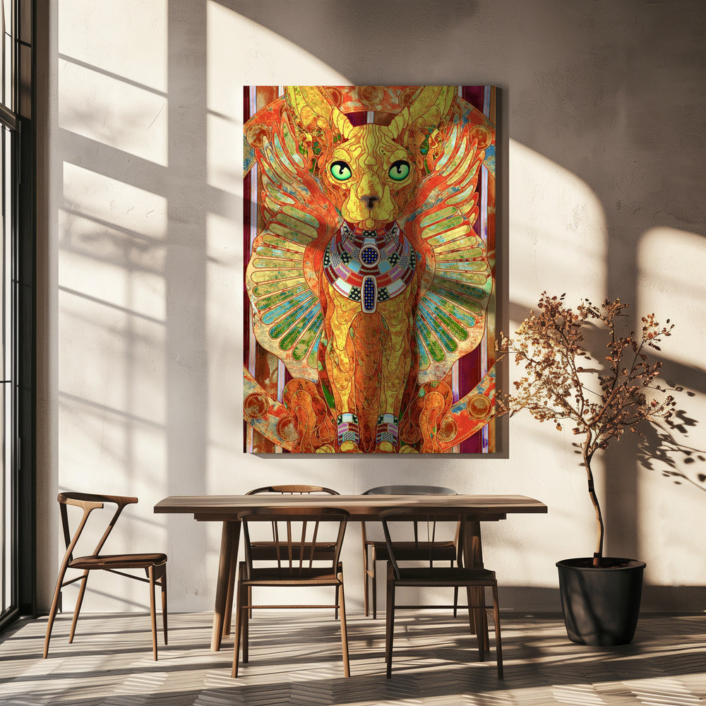 Stylized Sphinx Cat | Canvas