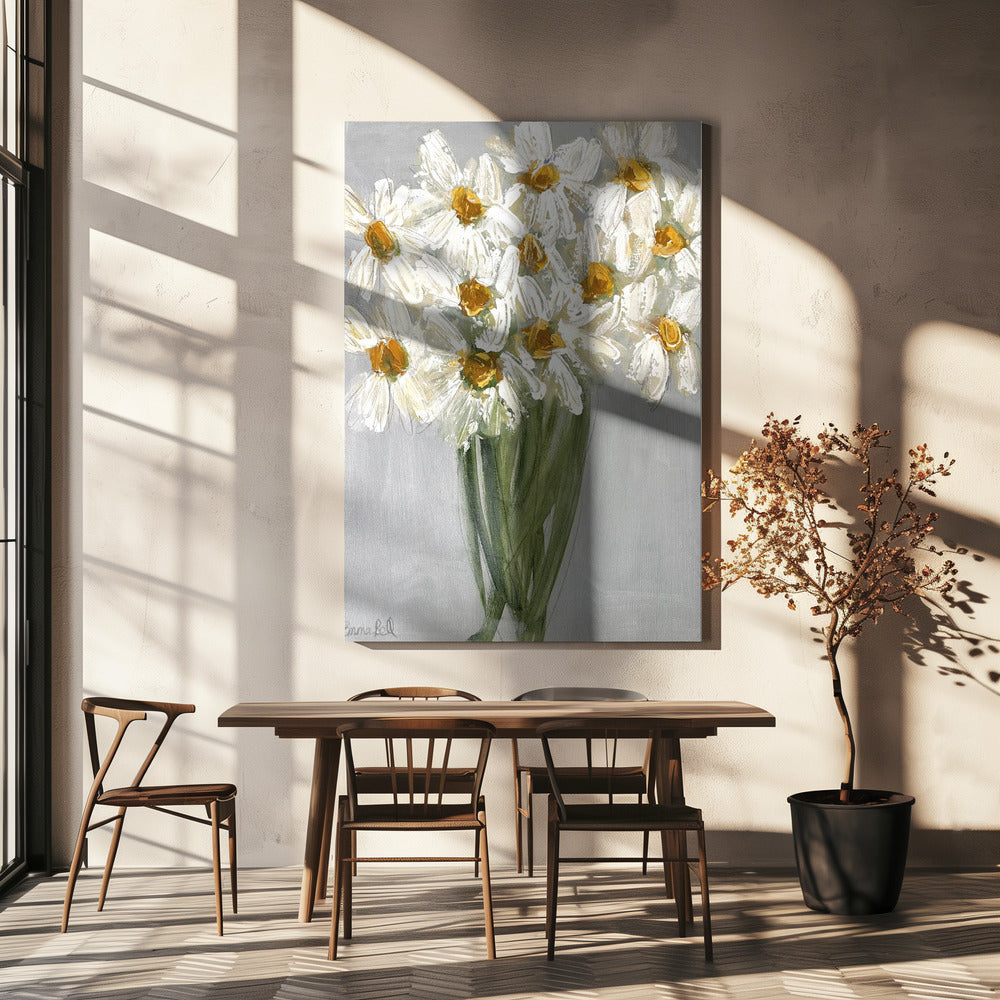 Delicate Bouquet of Daisies | Canvas