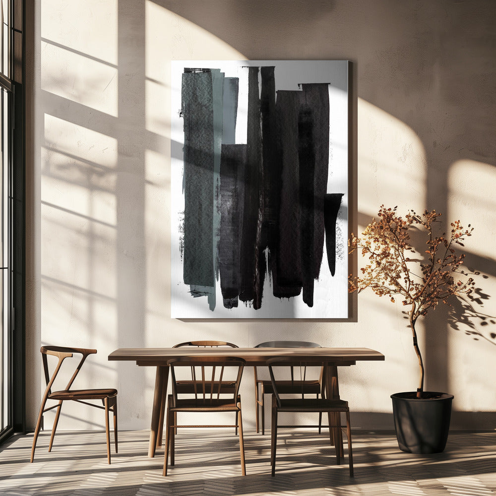 Stark Vertical Flow | Canvas
