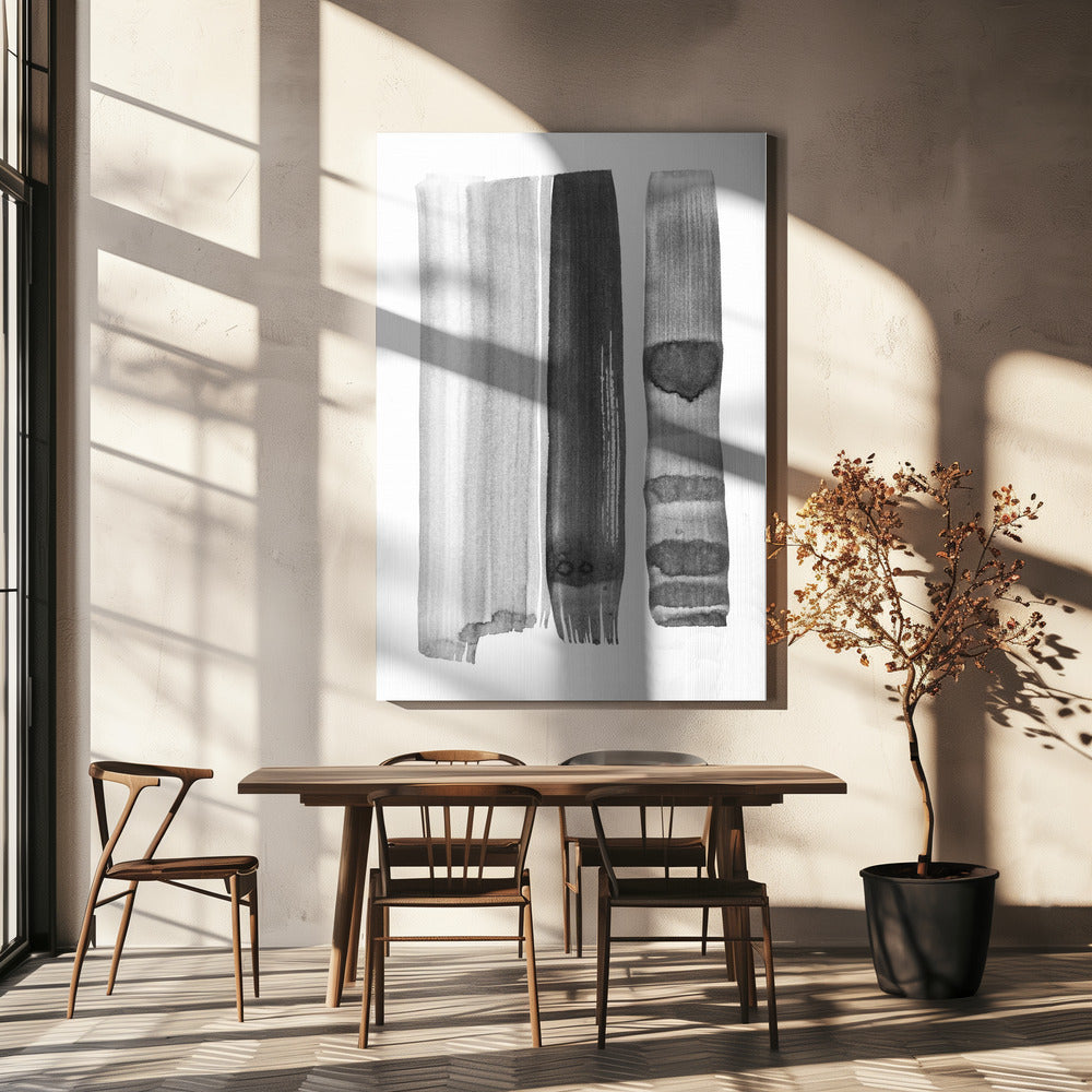 Monochrome Strokes | Canvas