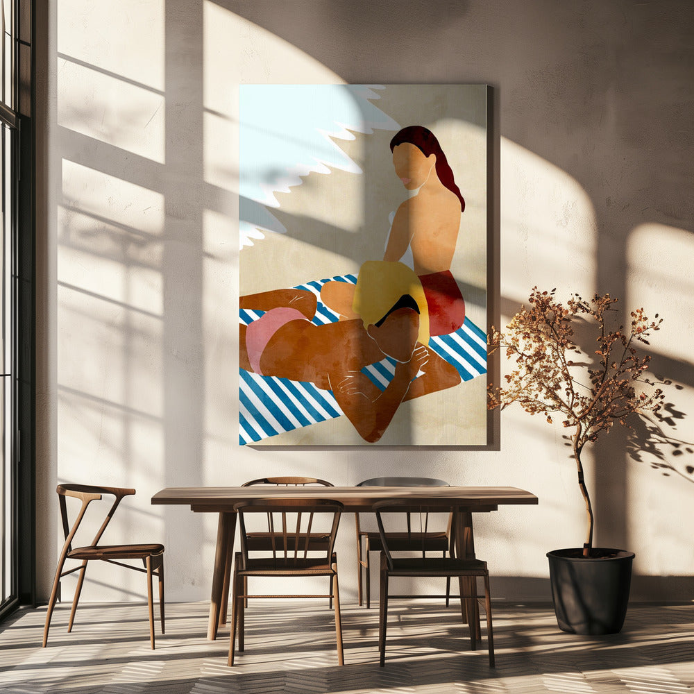 Minimalist Beach Scene | Canvas