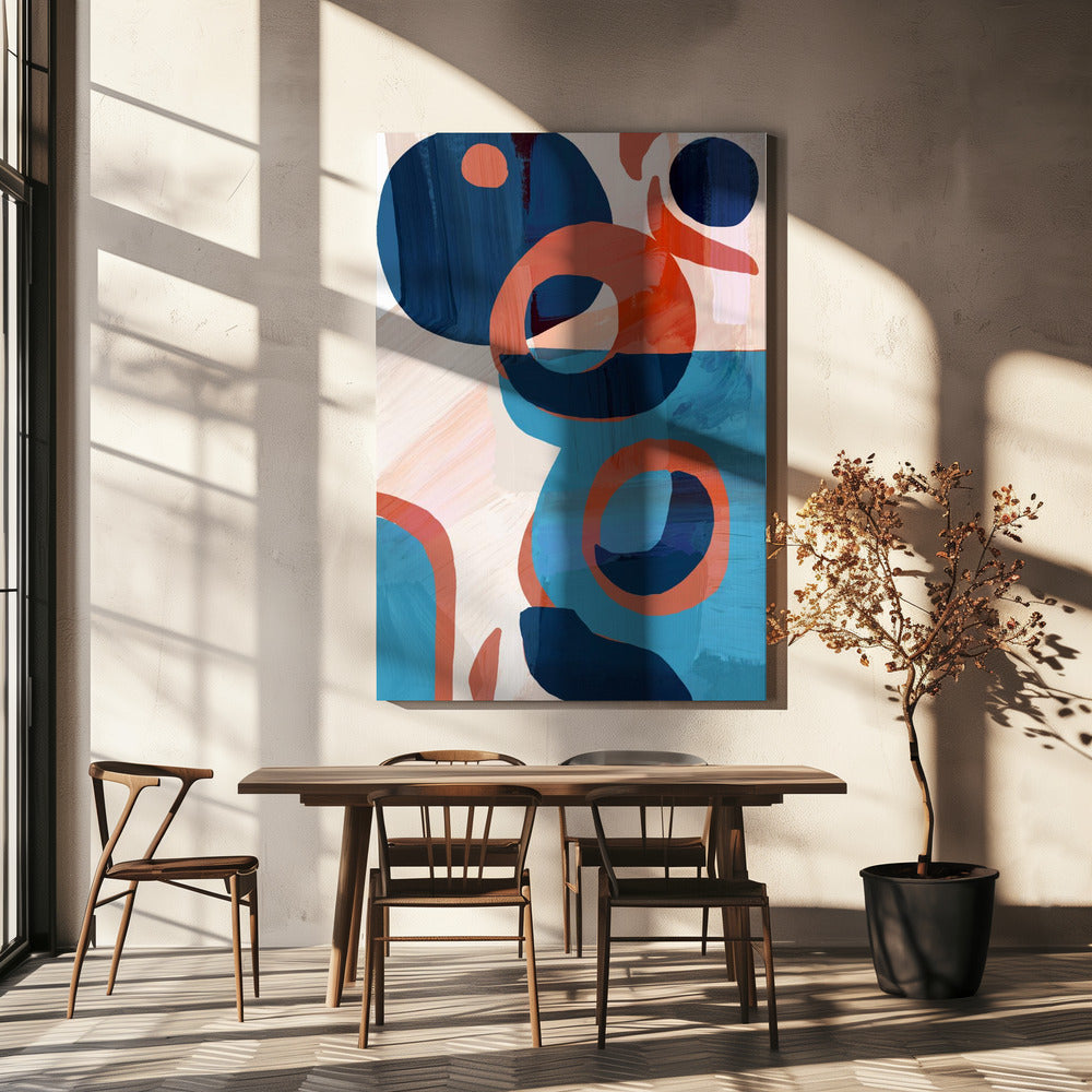 Geometric Shapes And Vibrant Colors | Canvas