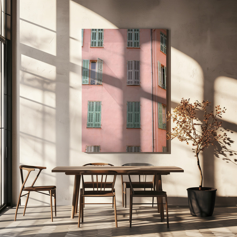 Pink Building | Canvas