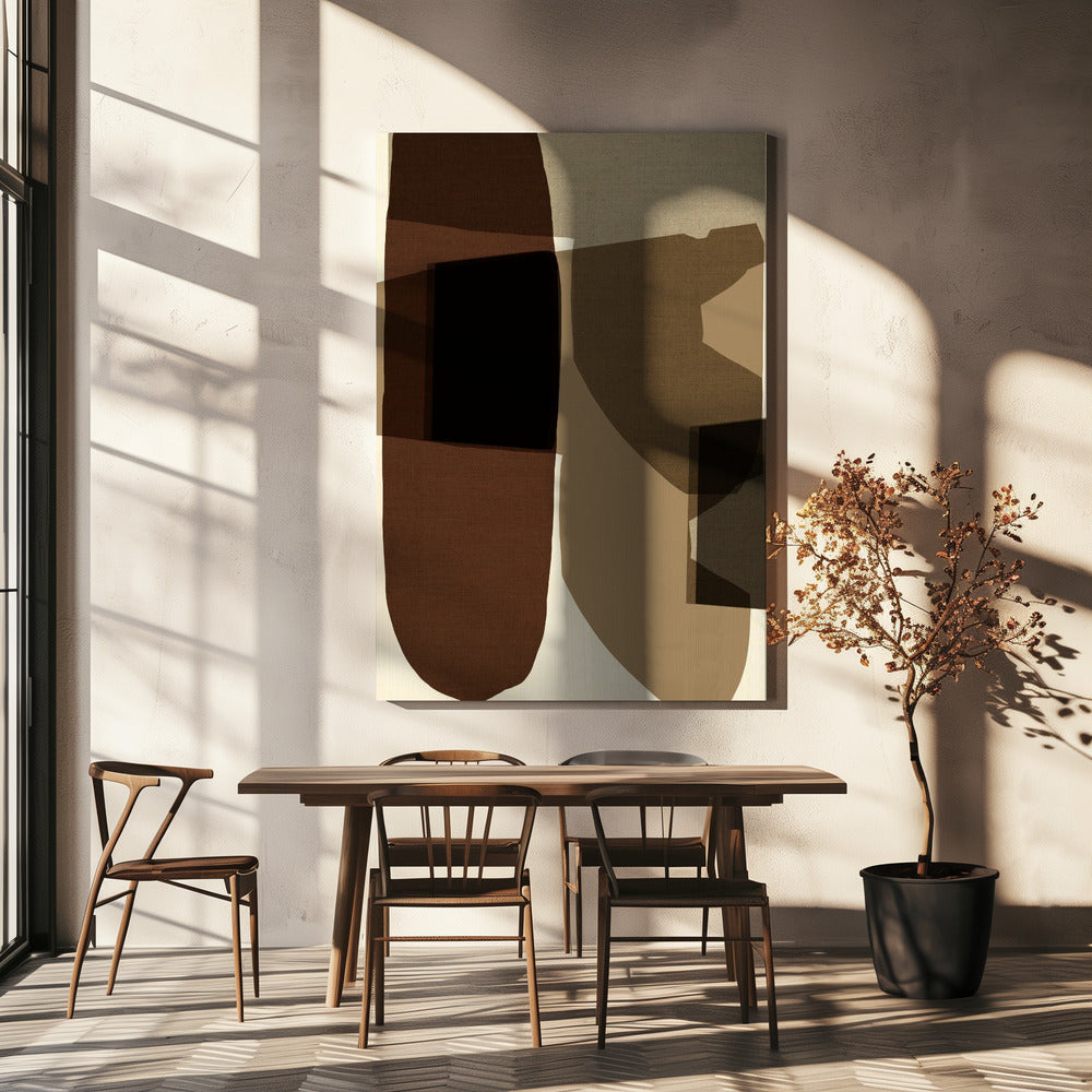 Geometric Shapes And Earthy Tones | Canvas