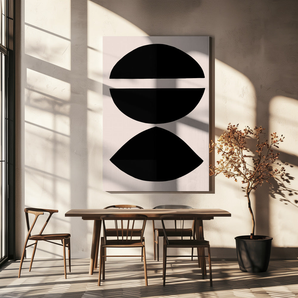 Black Geometric Shapes | Canvas