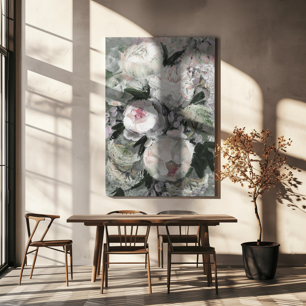 flForal Composition With White And Pink Flowers | Canvas