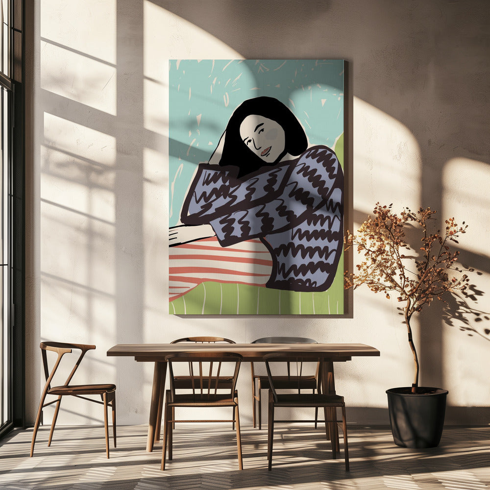 Lady SITTING | Canvas