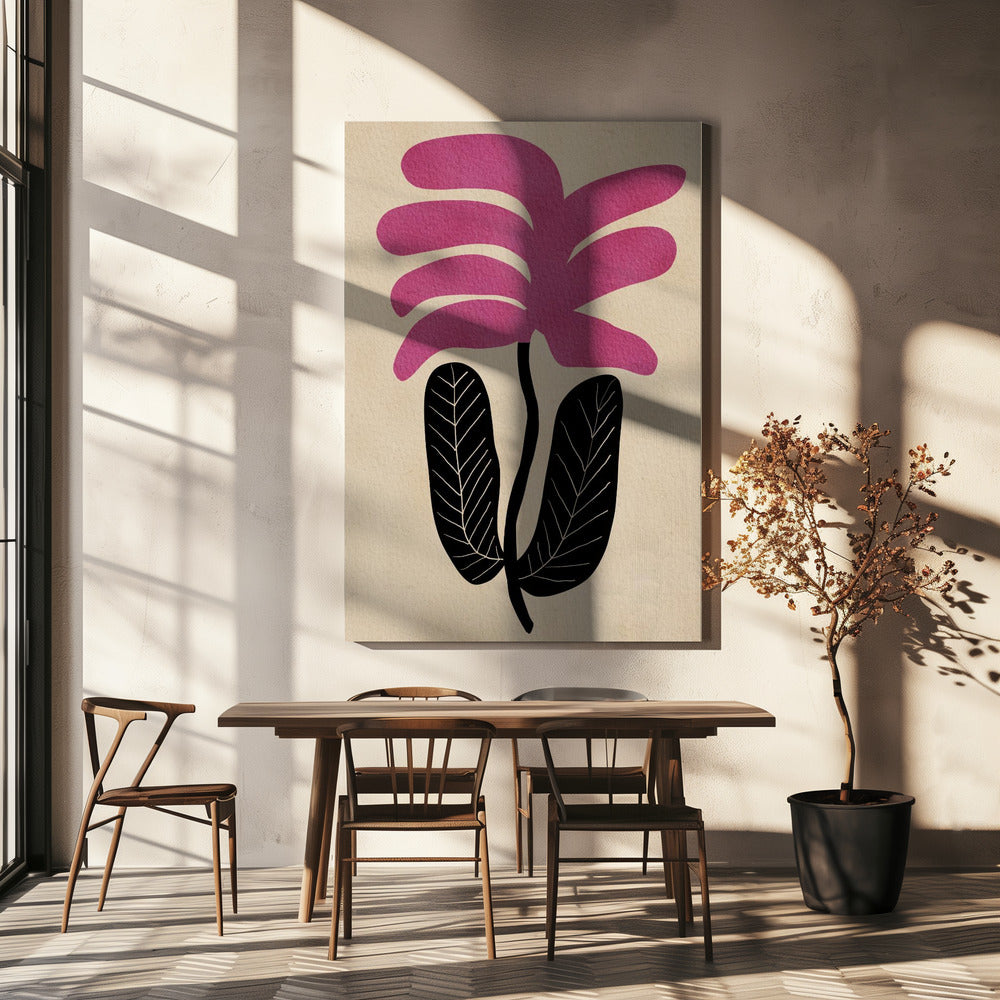 Pink floral flower | Canvas