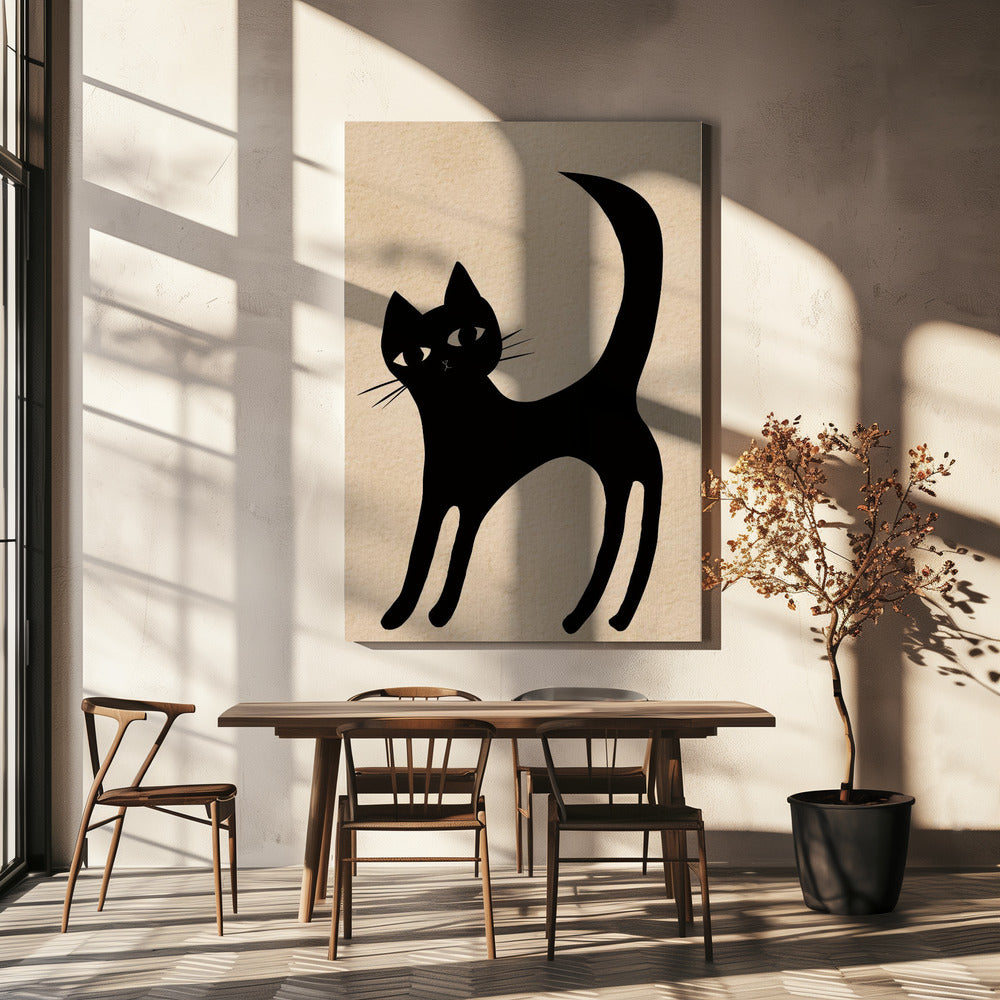Black cat | Canvas