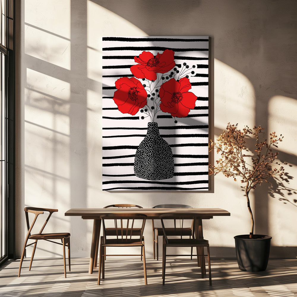 Three Poppies | Canvas
