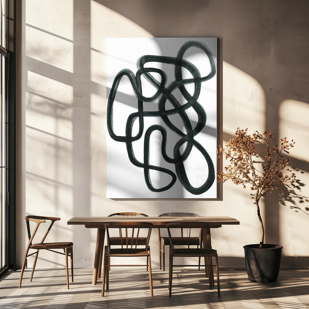 Abstract in Black | Canvas