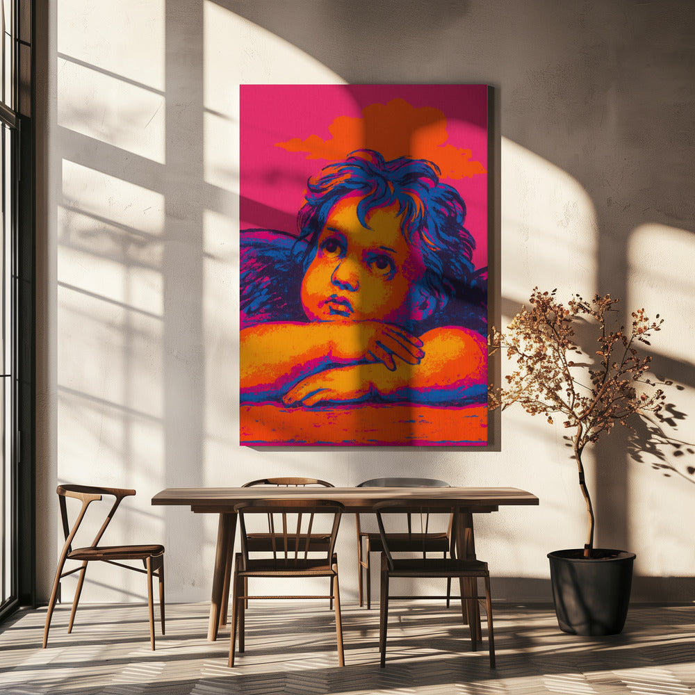 Vibrant Cherub Dreams | Canvas