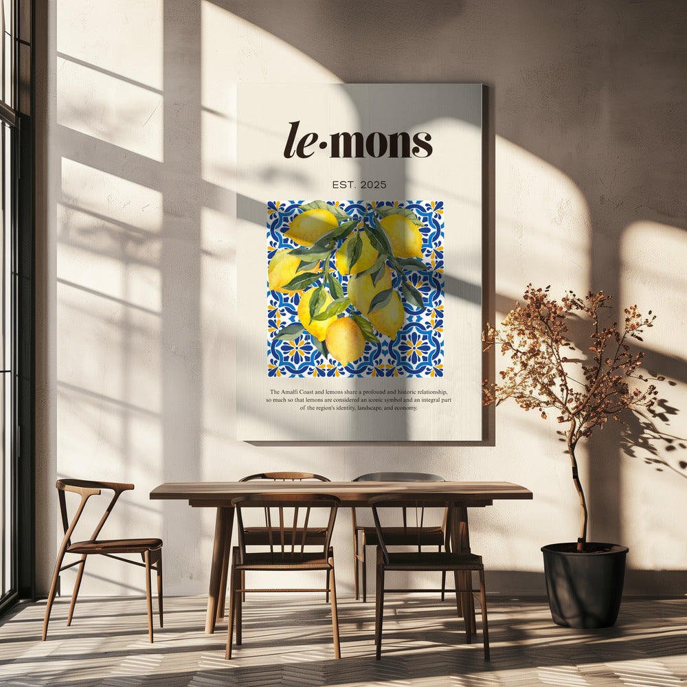 Lemons Beige | Canvas