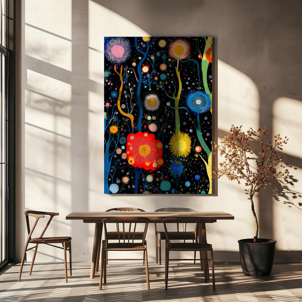 Vibrant Celestial Garden | Canvas