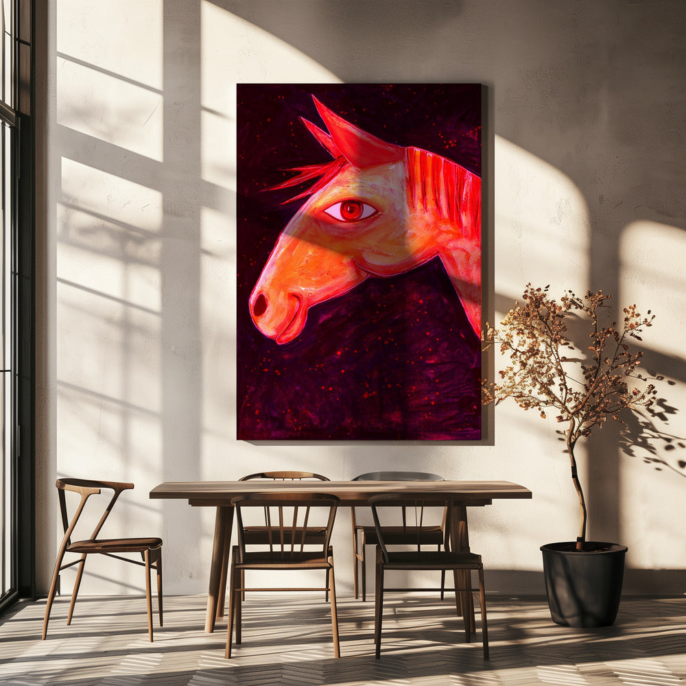 Dreaming of Horses Red | Canvas