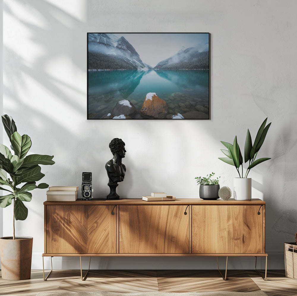 Foggy Lake Louise | Poster