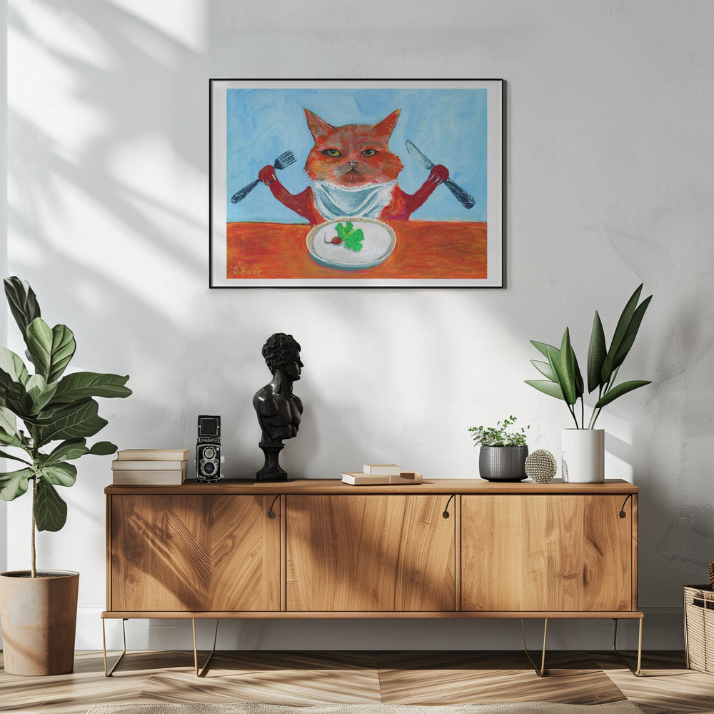 Vegan Cat | Poster
