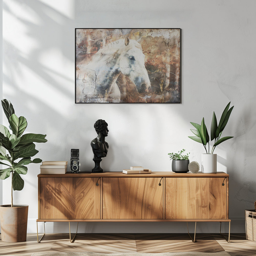 Horse Animal Vintage Art Illustration Wallart 05 | Poster