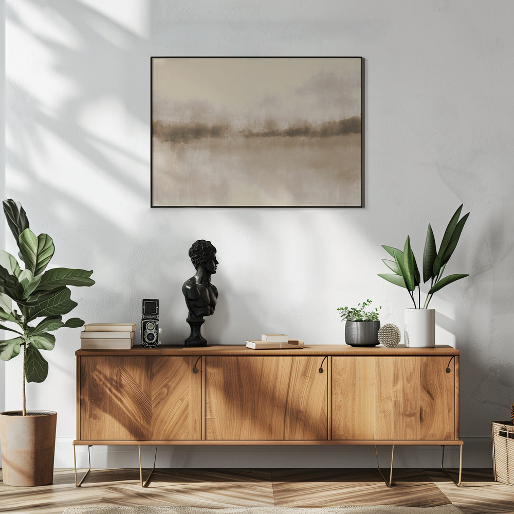 Abstract Landscape in neutral browns | Poster