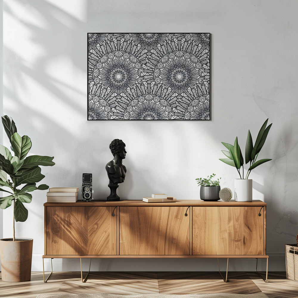 Abstract Mandala Line Art | Poster