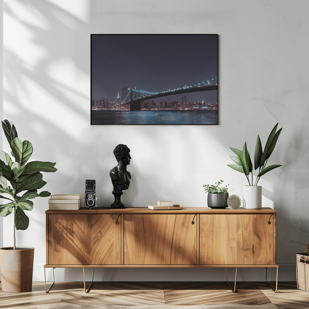 Manhattan Skyline and Brooklyn Bridge | Poster