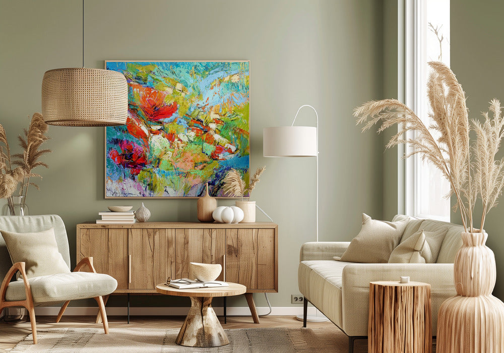 Floral Harmony Burst | Canvas