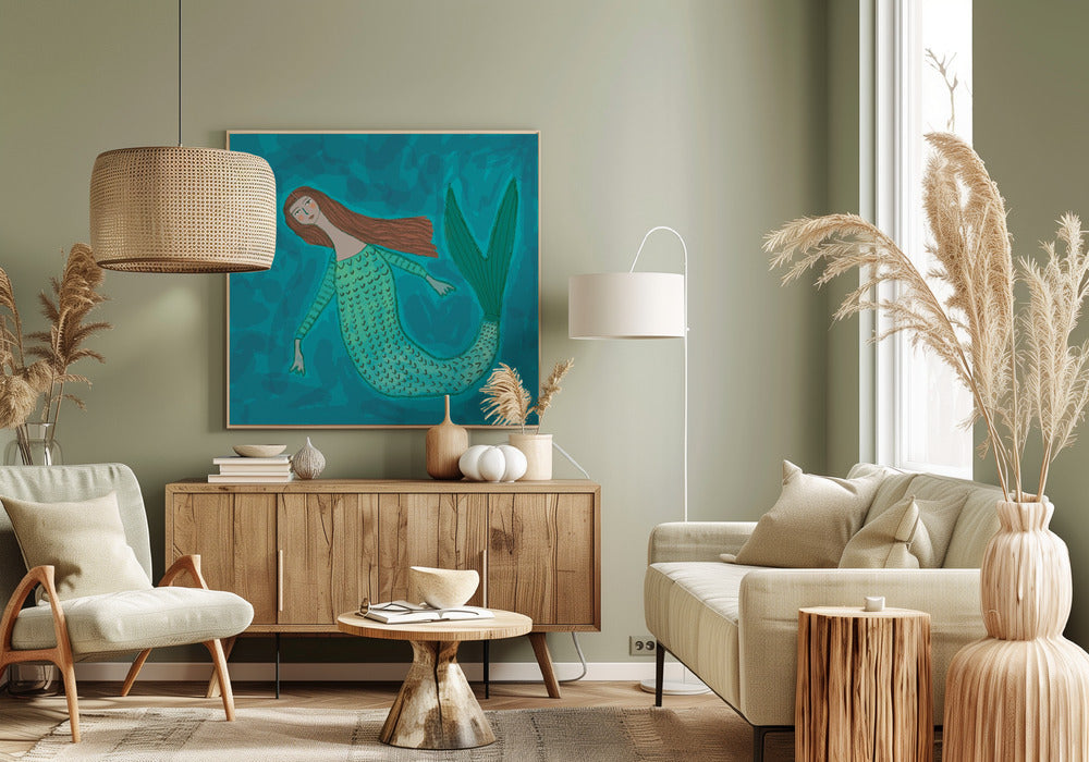 Mermaid BLUE | Canvas