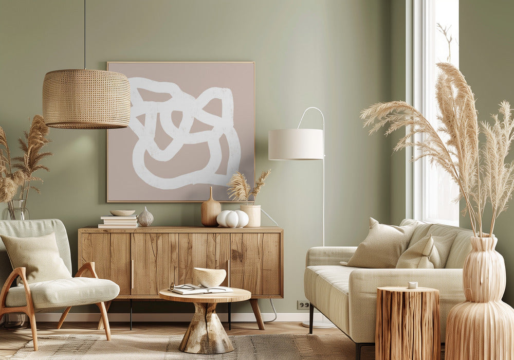 Beige abstract 3 | Canvas