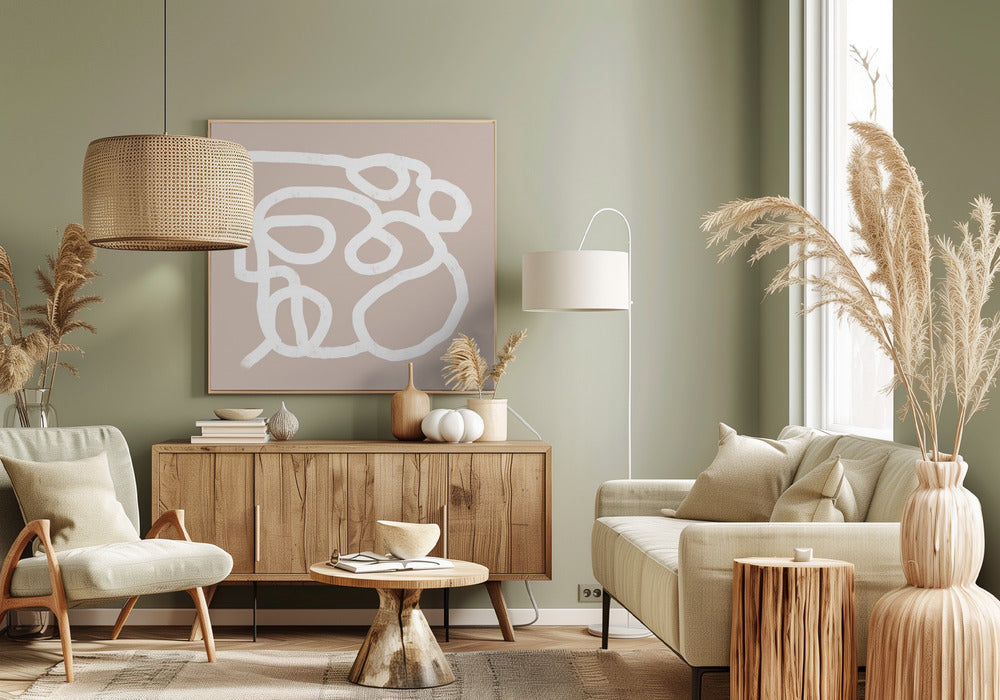 Beige abstract 2 | Canvas