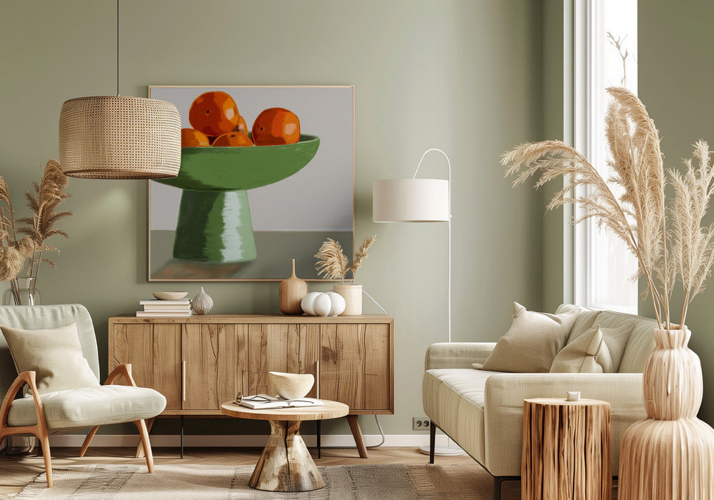 Mandarins in fruit bowl | Canvas