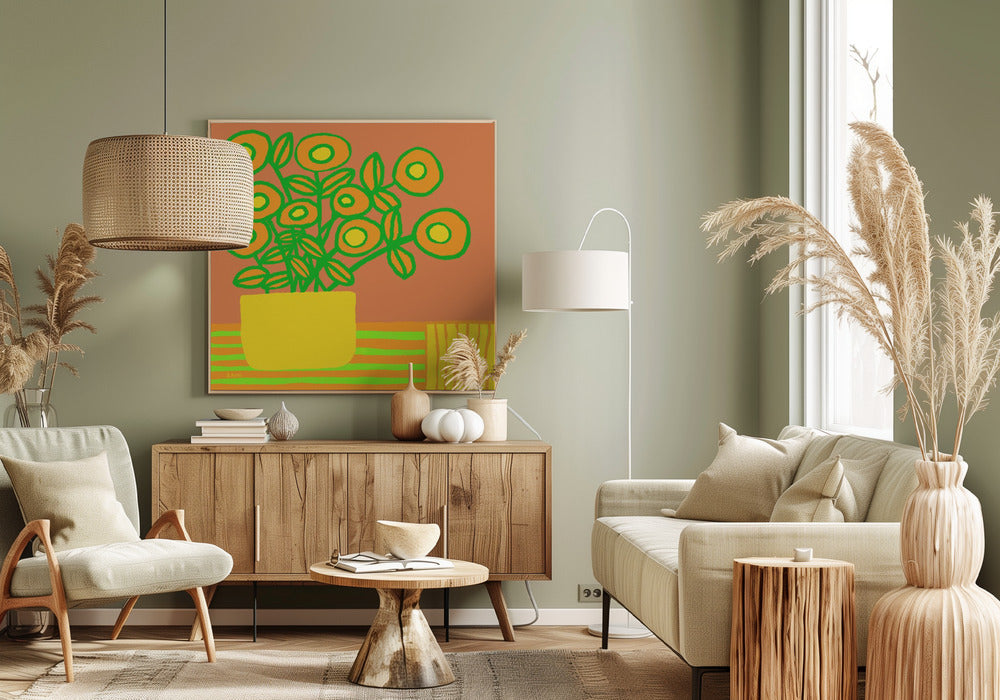 Flowers on table | Canvas