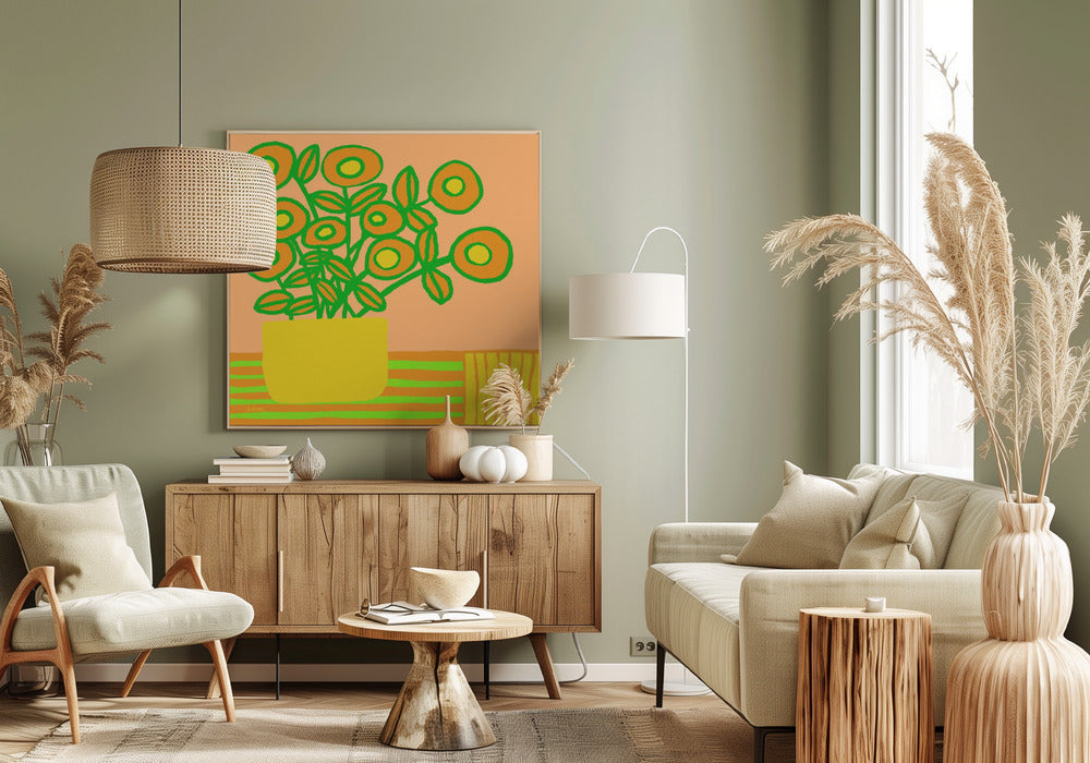 Flowers on table | Canvas