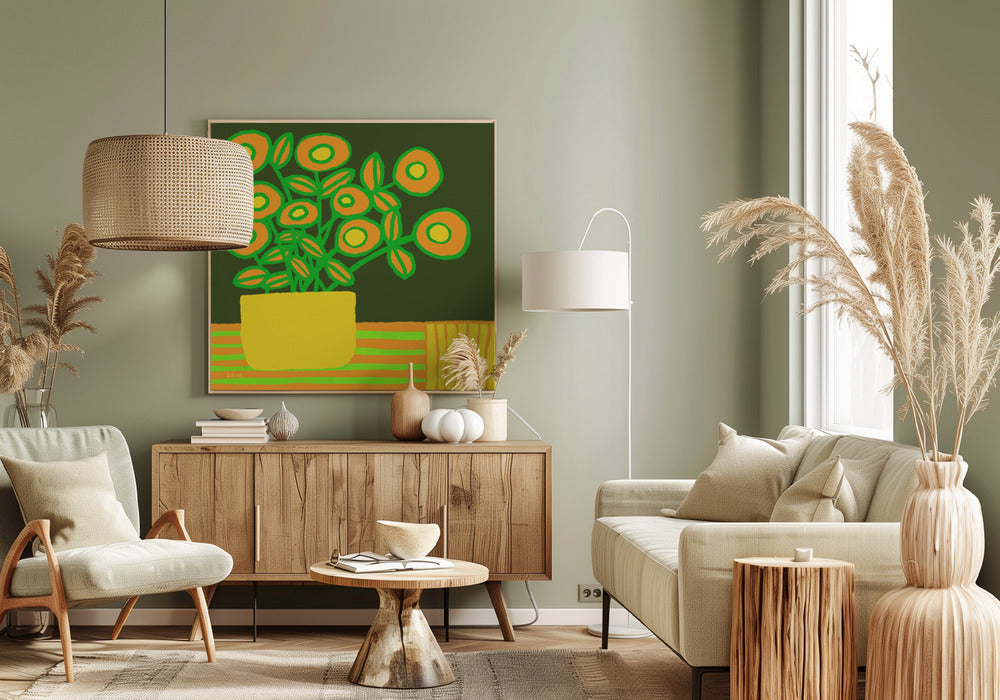 Flowers on table | Canvas