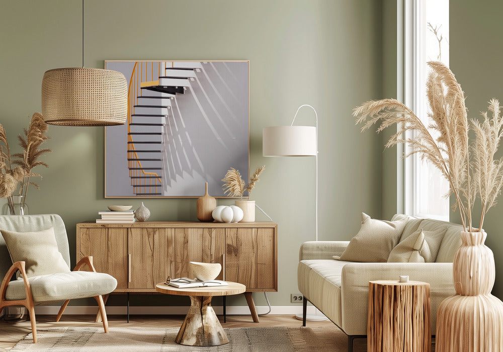 Yellow Staircase | Canvas
