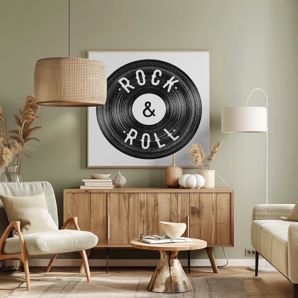 Rock Roll Print | Canvas