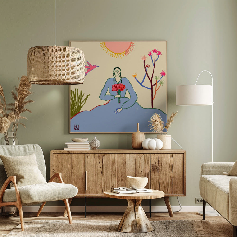 Serene Blossom's Embrace | Canvas