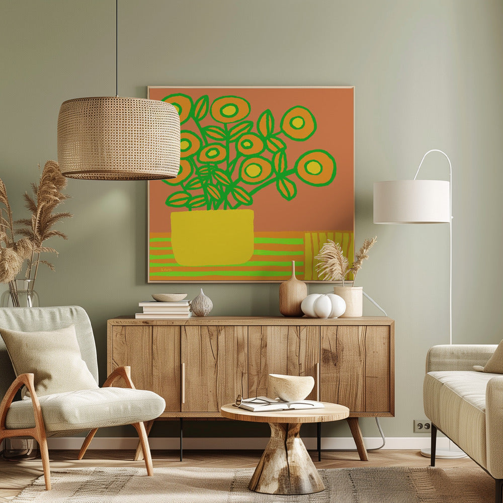 Flowers on table | Canvas