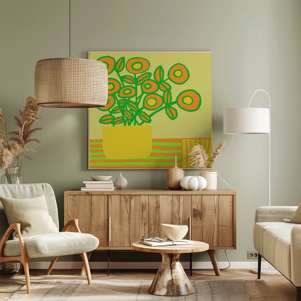 Flowers on table | Canvas