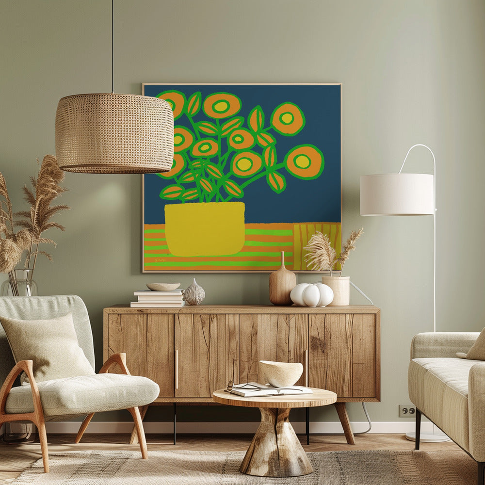 Flowers on table | Canvas