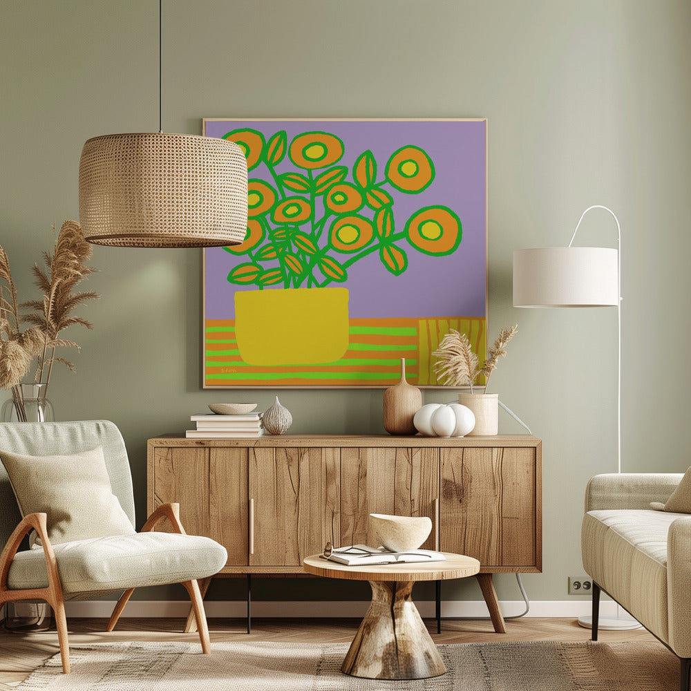 Flowers on table | Canvas