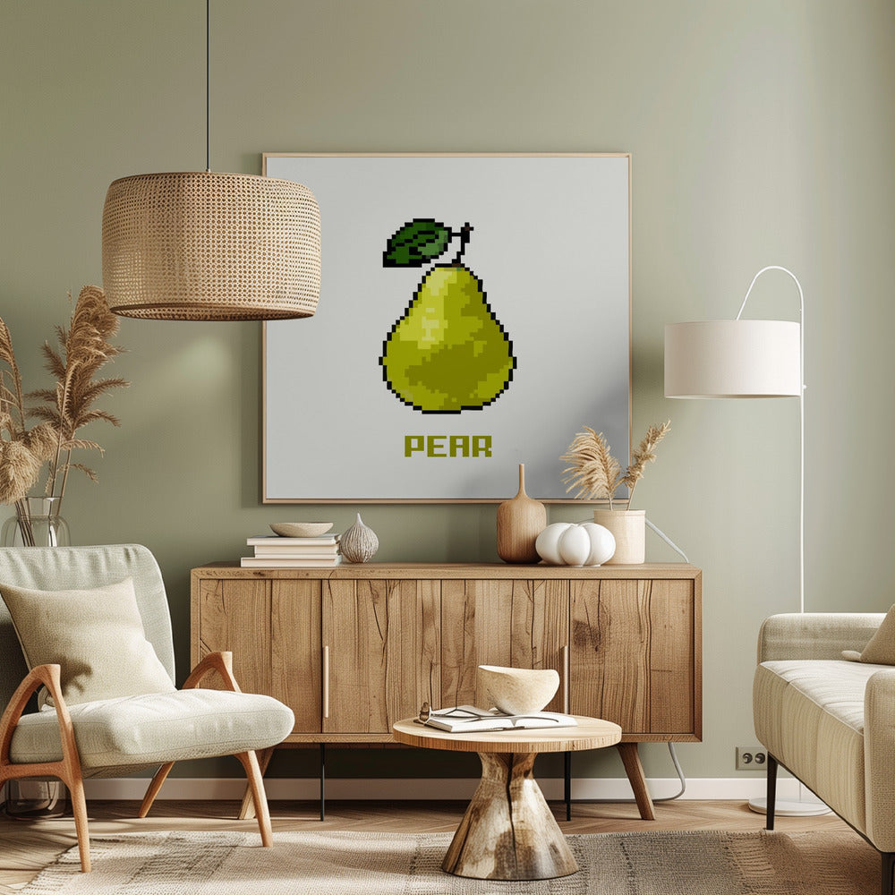 Pixel Fruit - Pear | Canvas
