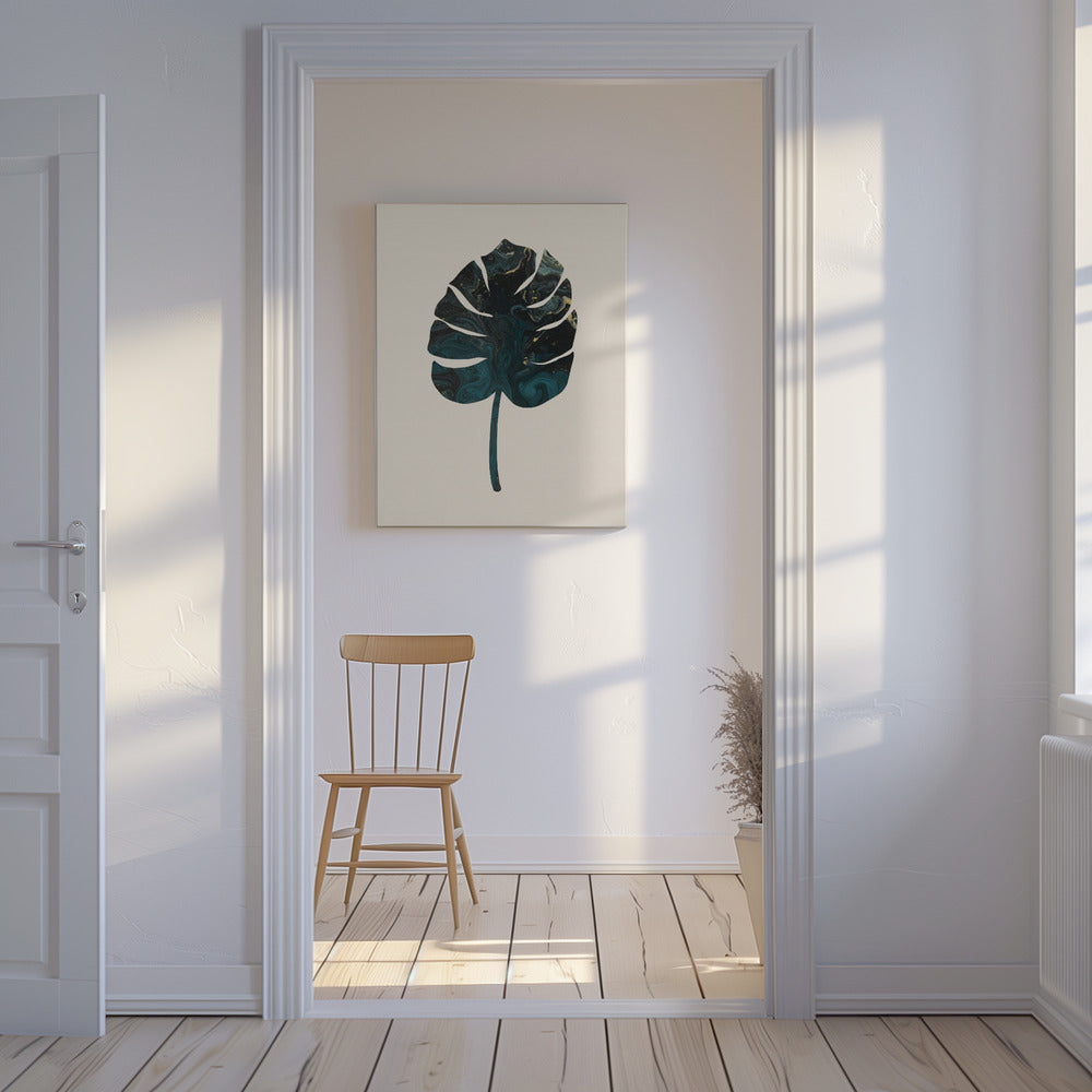 Monstera Marble Green | Canvas