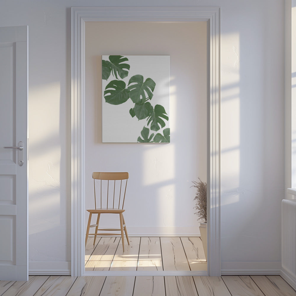 Monstera Aqua 02 | Canvas